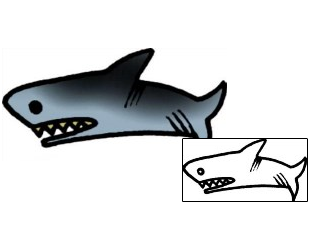 Shark Tattoo Specific Body Parts tattoo | VVF-01721