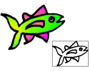 Fish Tattoo Marine Life tattoo | VVF-01737