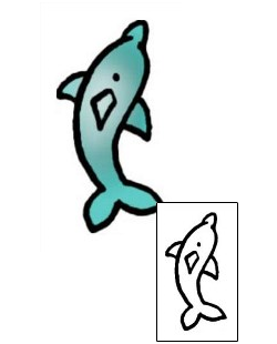 Dolphin Tattoo Marine Life tattoo | VVF-01740