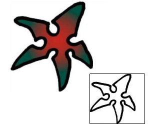 Starfish Tattoo Specific Body Parts tattoo | VVF-01750