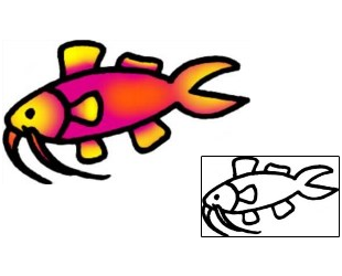Fish Tattoo Marine Life tattoo | VVF-01752