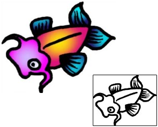 Fish Tattoo Marine Life tattoo | VVF-01753