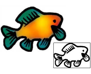 Fish Tattoo Marine Life tattoo | VVF-01757