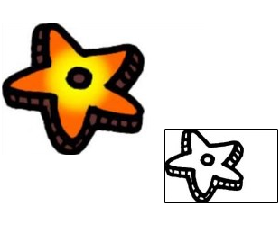 Starfish Tattoo Specific Body Parts tattoo | VVF-01765