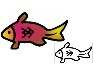 Fish Tattoo Marine Life tattoo | VVF-01771