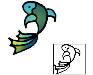 Fish Tattoo Marine Life tattoo | VVF-01774
