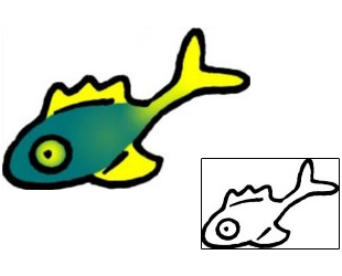 Sea Creature Tattoo Marine Life tattoo | VVF-01779