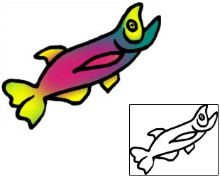 Fish Tattoo Marine Life tattoo | VVF-01781