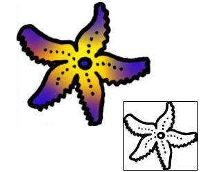 Starfish Tattoo Specific Body Parts tattoo | VVF-01785
