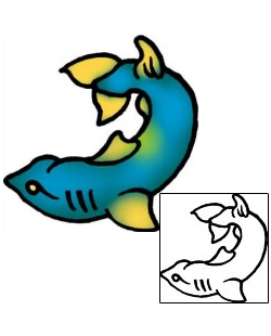 Fish Tattoo Marine Life tattoo | VVF-01799