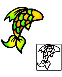 Fish Tattoo Marine Life tattoo | VVF-01809