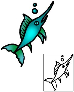 Sea Creature Tattoo Marine Life tattoo | VVF-01817