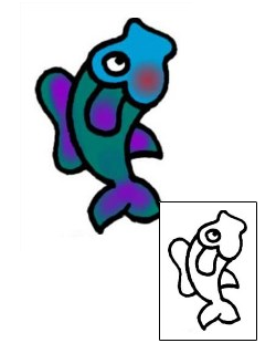 Fish Tattoo Marine Life tattoo | VVF-01826