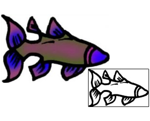 Fish Tattoo Marine Life tattoo | VVF-01833