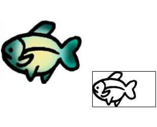 Fish Tattoo Marine Life tattoo | VVF-01844