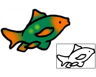 Sea Creature Tattoo Marine Life tattoo | VVF-01845