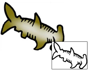 Shark Tattoo Specific Body Parts tattoo | VVF-01848