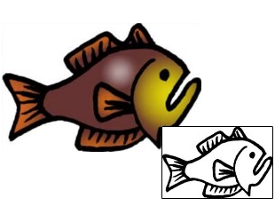 Fish Tattoo Marine Life tattoo | VVF-01858