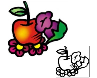 Food Tattoo Specific Body Parts tattoo | VVF-01878