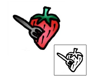 Food Tattoo Specific Body Parts tattoo | VVF-01906