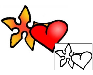 Heart Tattoo For Women tattoo | VVF-02072