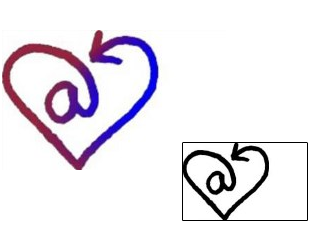 Heart Tattoo For Women tattoo | VVF-02103