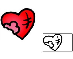 Heart Tattoo For Women tattoo | VVF-02105