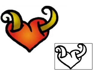 Heart Tattoo For Women tattoo | VVF-02116