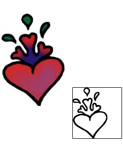 Heart Tattoo For Women tattoo | VVF-02121