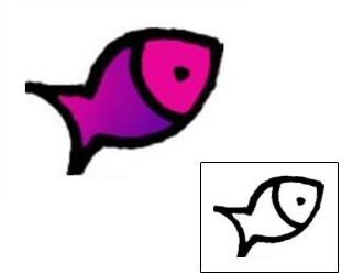 Fish Tattoo Marine Life tattoo | VVF-02122