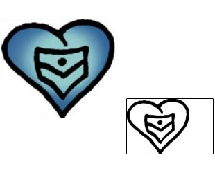 Heart Tattoo For Women tattoo | VVF-02127