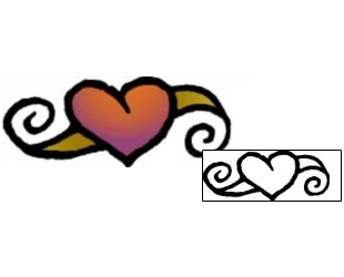 Heart Tattoo For Women tattoo | VVF-02163