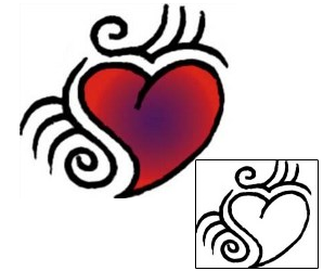 Heart Tattoo For Women tattoo | VVF-02173