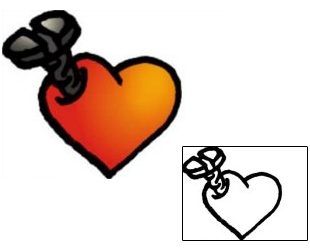 Heart Tattoo For Women tattoo | VVF-02179