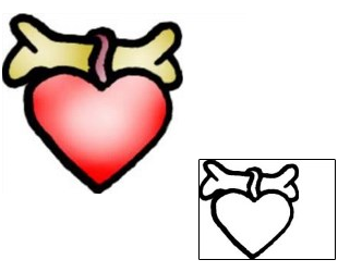 Heart Tattoo For Women tattoo | VVF-02186
