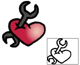 Heart Tattoo For Women tattoo | VVF-02226