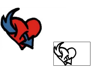 Heart Tattoo For Women tattoo | VVF-02248