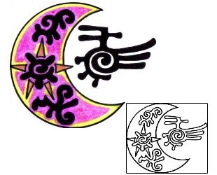 Moon Tattoo Tattoo Styles tattoo | VVF-02312