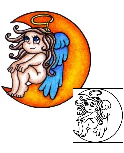Angel Tattoo Religious & Spiritual tattoo | VVF-02343
