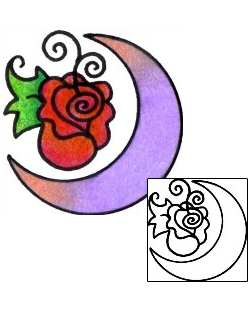 Moon Tattoo Astronomy tattoo | VVF-02374