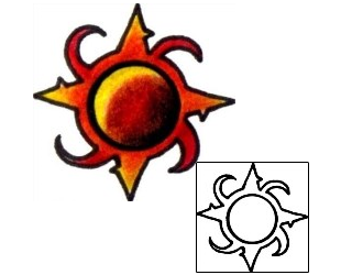 Sun Tattoo Astronomy tattoo | VVF-02479