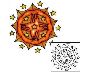 Sun Tattoo Astronomy tattoo | VVF-02492