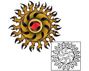 Sun Tattoo Astronomy tattoo | VVF-02508
