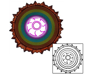 Sun Tattoo Tattoo Styles tattoo | VVF-02523
