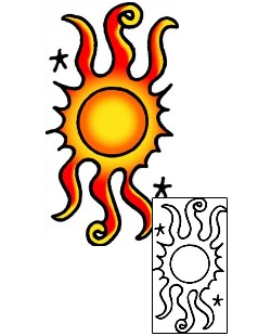 Sun Tattoo Astronomy tattoo | VVF-02540