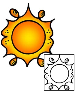 Sun Tattoo Astronomy tattoo | VVF-02544
