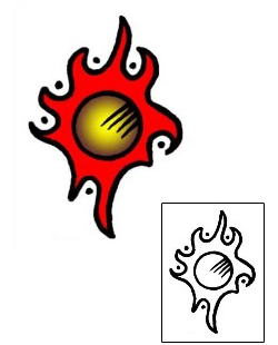 Sun Tattoo Astronomy tattoo | VVF-02551