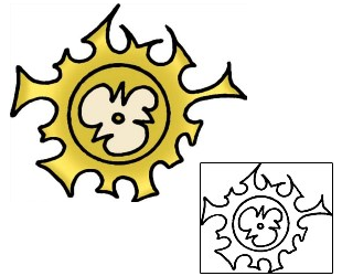 Sun Tattoo Astronomy tattoo | VVF-02558