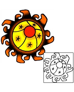 Sun Tattoo Astronomy tattoo | VVF-02561