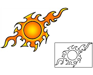 Sun Tattoo Astronomy tattoo | VVF-02566